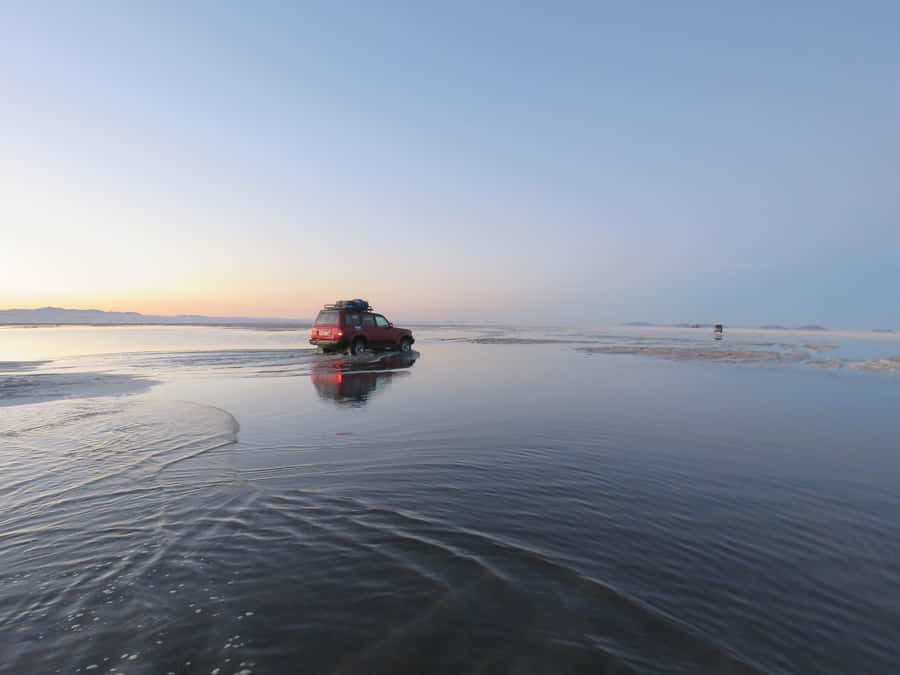 From La Paz: 1-Day 1-Night Uyuni Salt Flats Tour by Flight - Walking onto the Uyuni Salt Flats