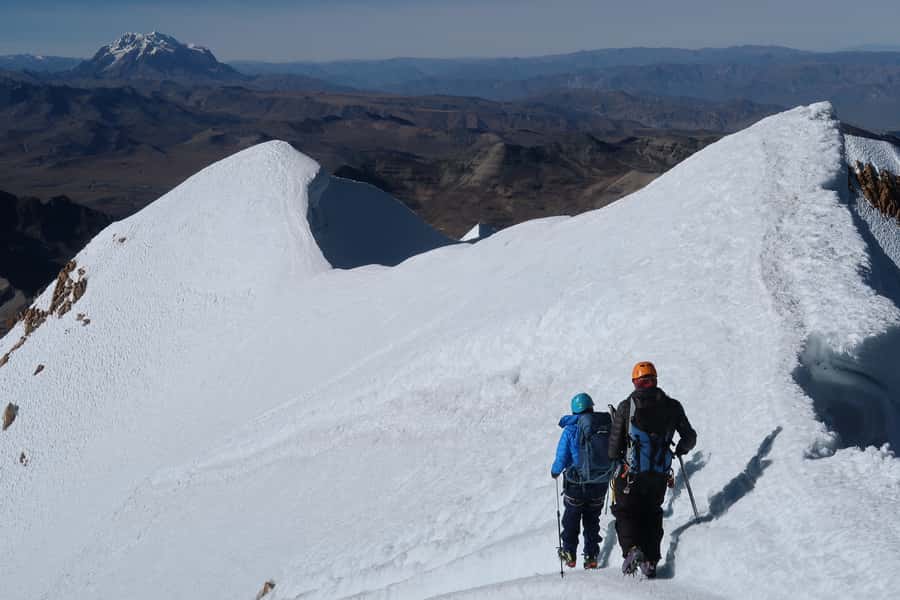From La Paz: Huayna Potosí Mountain 3-Day Ice-Climbing Trip - Day two: the steady climb to high camp