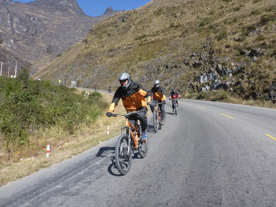 From La Paz: The World's Most Dangerous Road Biking Tour - Chuspipata marks the real Death Road