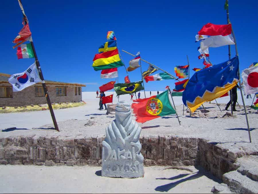 From Uyuni:Uyuni Salt Flats with Incahuasi Island |Full day| - Colchani shows the working side of salt