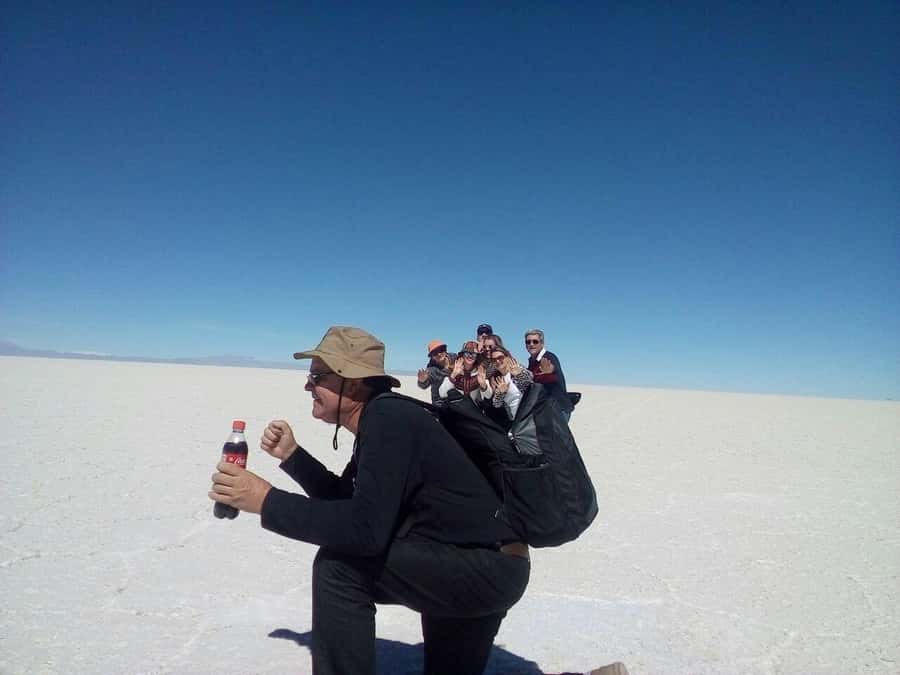 Roundtrip to the Uyuni Salt Flat and the Colored Lagoons - Laguna Colorada and wildlife in red water