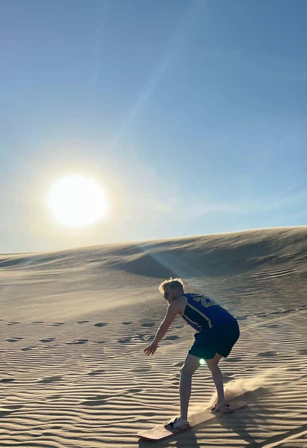 Santa Cruz: Lomas de Arena Sandboard - Looking for plants and animals among the dunes