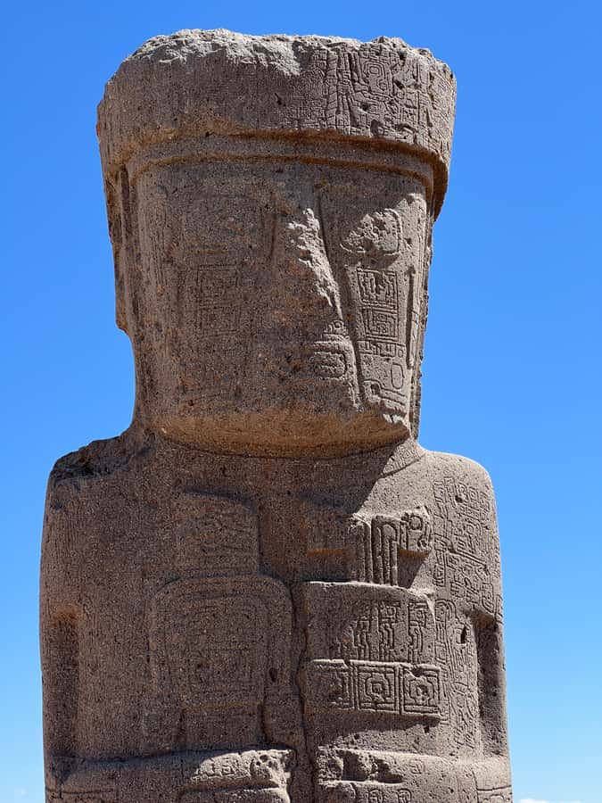 Tiwanaku; Pre Incan Ruins Tours from La Paz - First look at the Tiwanaku archaeological site